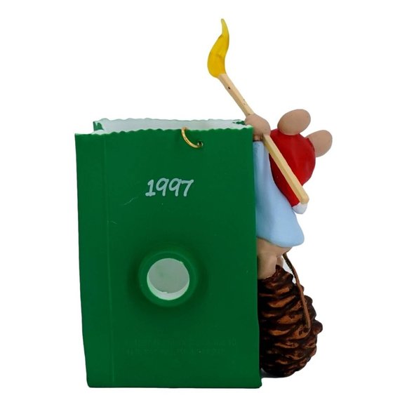 Hallmark 1997 Christmas Ornament Chris Mouse Luminaria Magic Series New - Picture 2 of 8